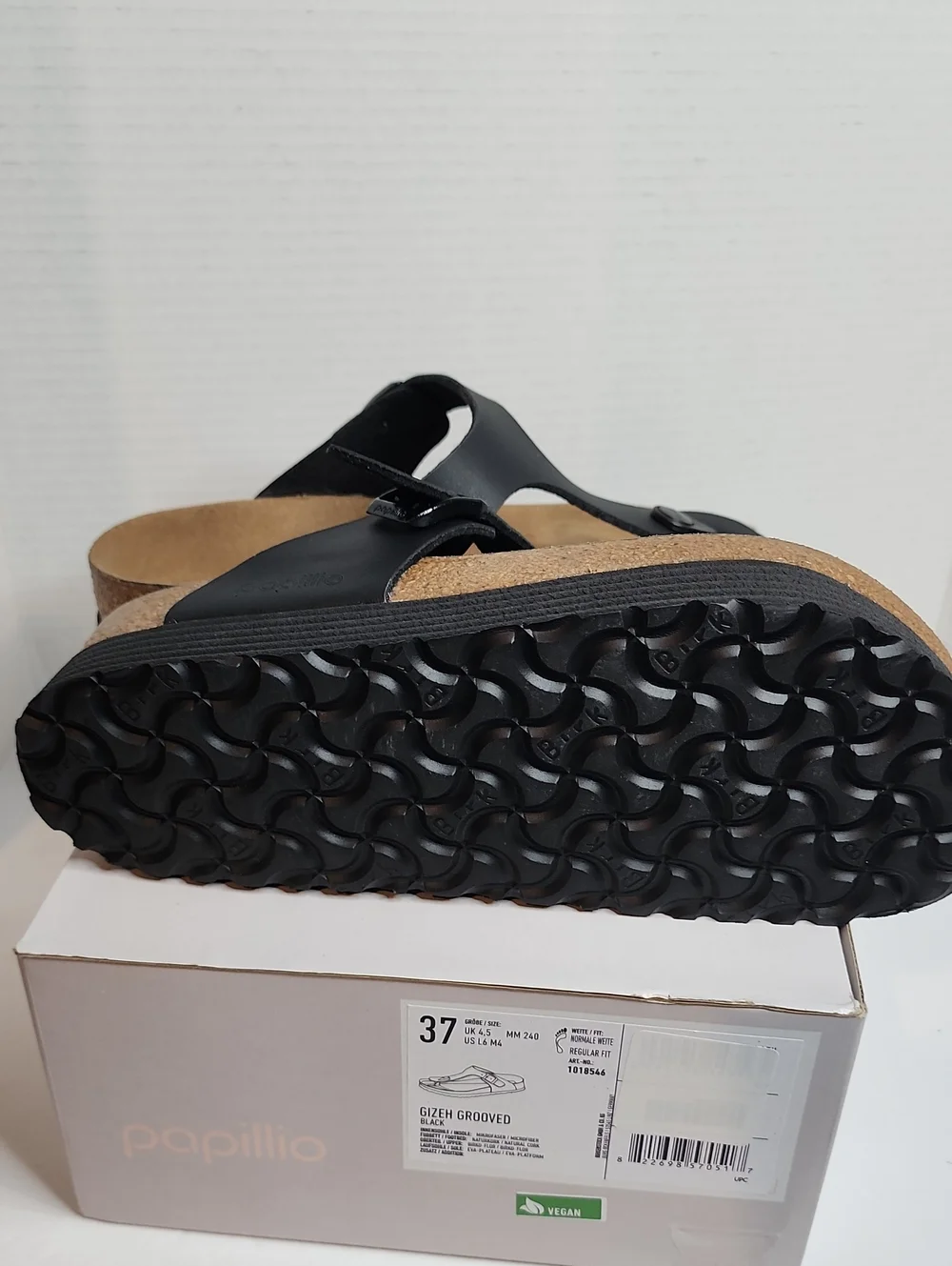 Birkenstock Papillio Vegan Platform Gizeh Sandal NWT Size 37 6 To 6.50